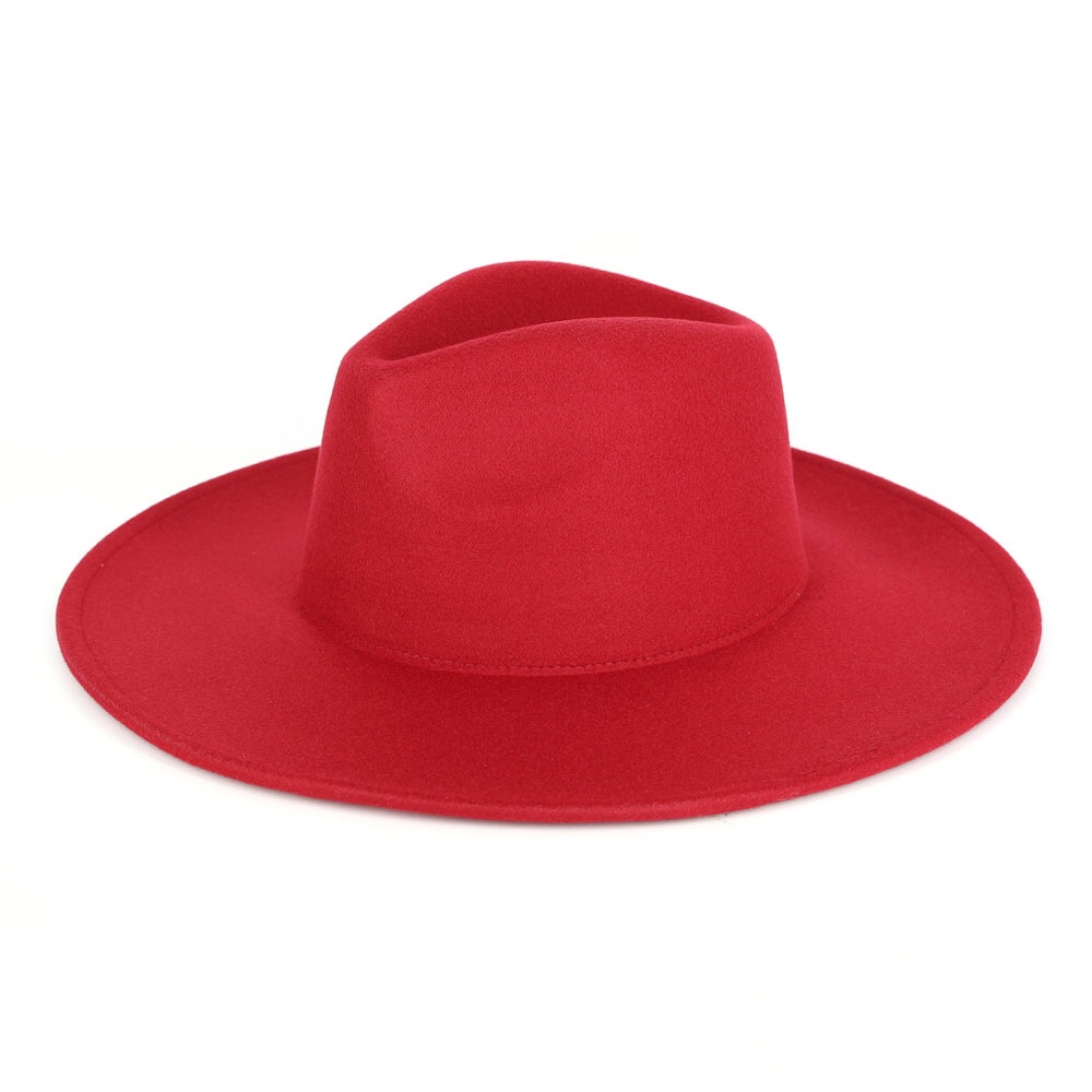 Red Pointed Cowboy Fedora Hat